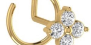 14 Carat Diamond Nose Pin