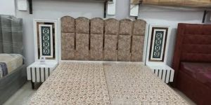 Wooden Double Side Table Bed