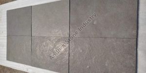 Polished Kurnool Grey Leather Finish Stone