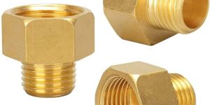 Metric Brass Hex Nipple