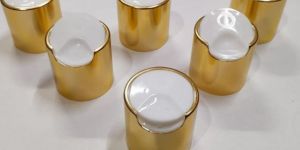 Natural White Golden Disc Top Cap