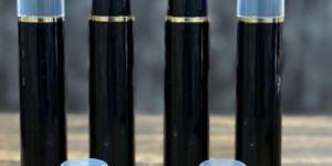 PP Airless Black Cosmetic Bottle