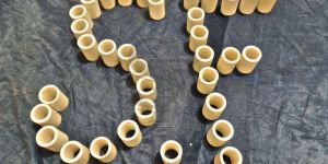 White Bleached Guitar Bone Slides