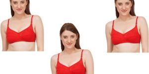 25mm Red Non Padded Bra