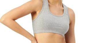 Grey Non Padded Sports Bra