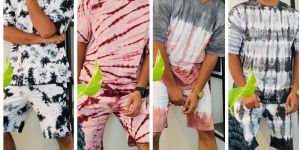 Multicolor Printed T-Shirt and Shorts Co Ord Set