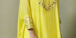 Designer Yellow Cotton Salwar Suit