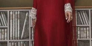 Rayon Red Fancy Designer Suit