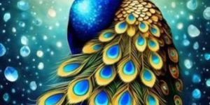 Peacock Glass Painting