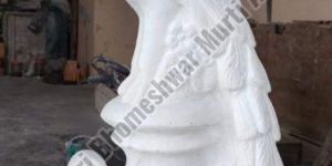 White Marble Peacock Statue