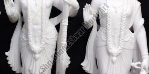 White Marble Sita RAM Statue