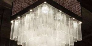 Glass Square Decorative Chandelier