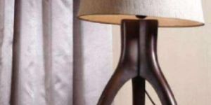 Three Feet Wooden Table Lamp