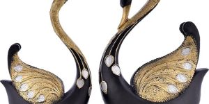 Swan Pair Home Decor Showpiece