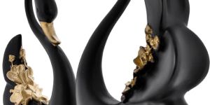 Swan Pair Sculpture for Home Decor Showpiece