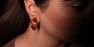 South Indian Pearl Stud Earrings