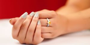 Unique Candy Stone Silver Ring