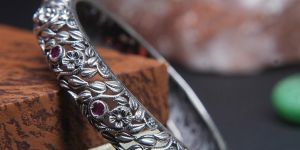 Vintage Nakshi Work Silver Bangle