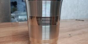 Round Stainless Steel Glass