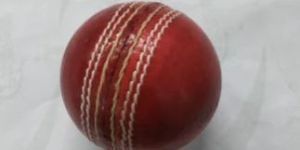 Red Leather Cricket Ball