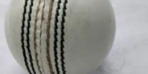White Leather Cricket Ball