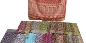 Ladies Printed Viscose Jamawar Stole