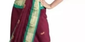 Multicolor Cotton Silk Saree
