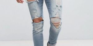 Mens Distressed Jeans