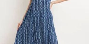 Ladies Printed Strappy Dress