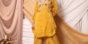 Tiki Triangle on Short Tunic Palazzo Set