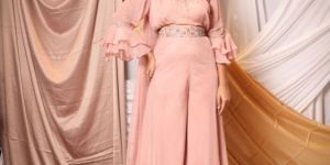 Tiki Work Blouse Palazzo Set