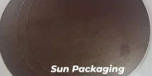 Brown Round Cake Base Board with Tab