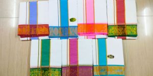 Puja Dhoti 9X5 5INCH JACQUARD DHOTI