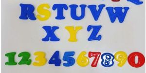 Plastic Alphabet and Number Set (Magnetic Back)