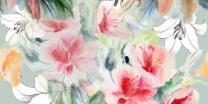 Watercolor Printed Fabric