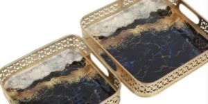 Square Iron Tray Set