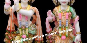 Marble Radha Krishna Moorti