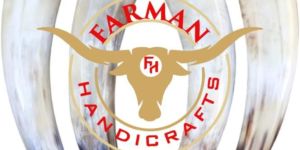 South African White Viking Drinking Ox Horn