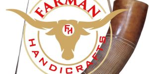 Viking Blowing Ox Horn