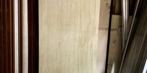 PVC Cream Bathroom Door