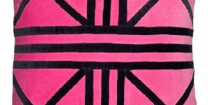 Pink and Black Pattern Pillow Case