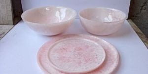 Resin Plates and Bowls Set