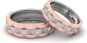 Stylish Couple Platinum Ring