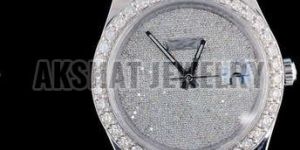 Trending Moissanite Diamond Studded Amazing Wrist Watch