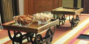 Wooden Serving Trolley Tray