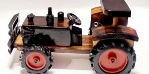 Wooden Tractor Toy Car