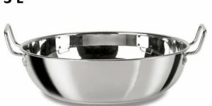 3 Litre Round Stainless Steel Kadai