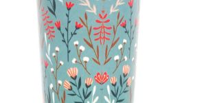 Copper Meena Printed Glass