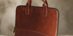Leather Dark Brown Classic Laptop Bag
