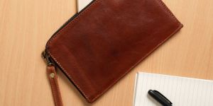 Leather Dark Brown Coin Pouch
